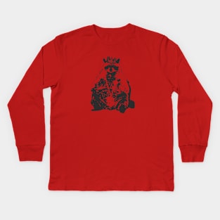 Gangster Racoon Kids Long Sleeve T-Shirt